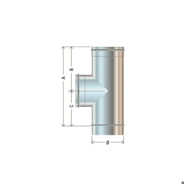 Cordivari - Raccordo a T, MFF, in acciaio inox AISI 316L da 80