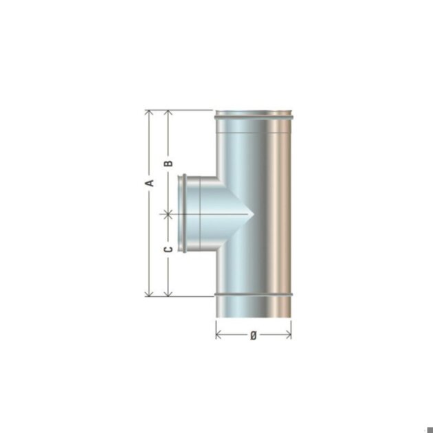 Cordivari - Raccordo a T, MFF, in acciaio inox AISI 316L da 80