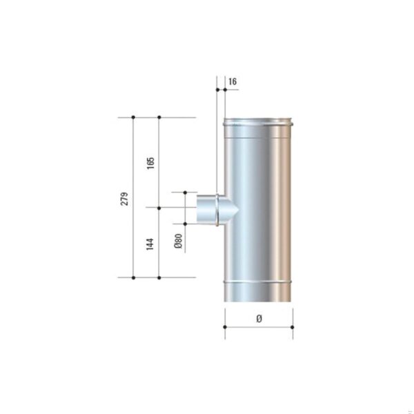 Cordivari - Ti in acciaio inox AISI 316L da 140 x 80 mm.
