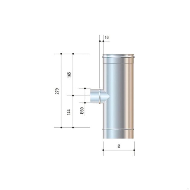 Cordivari - Ti in acciaio inox AISI 316L da 200 x 80 mm.