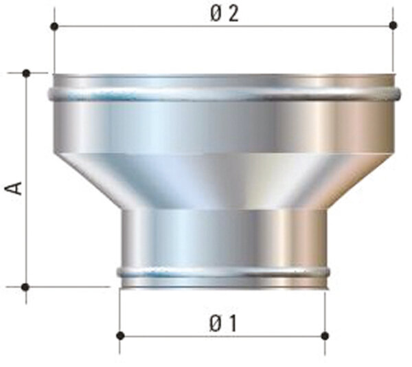 Cordivari - Manicotto FF. in acciaio inox AISI 316L da 130x140
