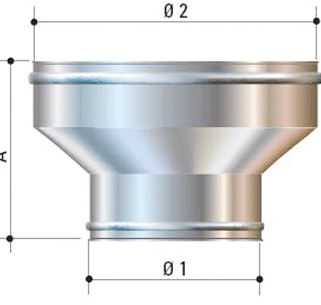 Cordivari - Manicotto FF. in acciaio inox AISI 316L da 130x140