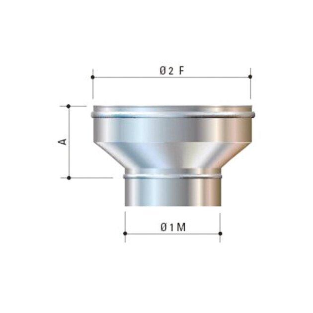 Cordivari - Manicotto MF. in acciaio inox AISI 316L da 110x130