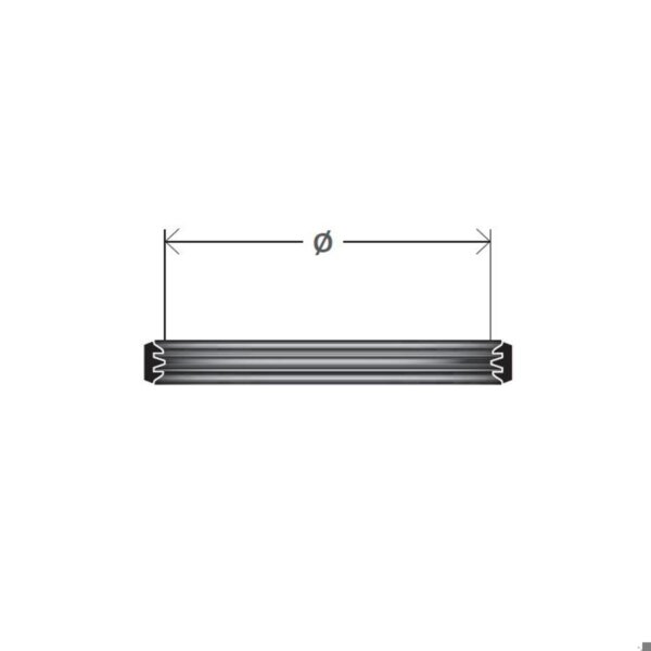 Cordivari - Guarnizione in silicone per canna fumaria AISI 316L da 200