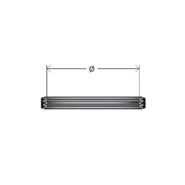 Cordivari - Guarnizione in silicone per canna fumaria AISI 316L da 250