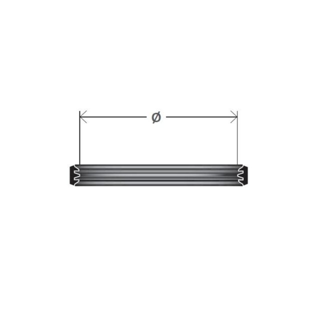 Cordivari - Guarnizione in silicone per canna fumaria AISI 316L da 250