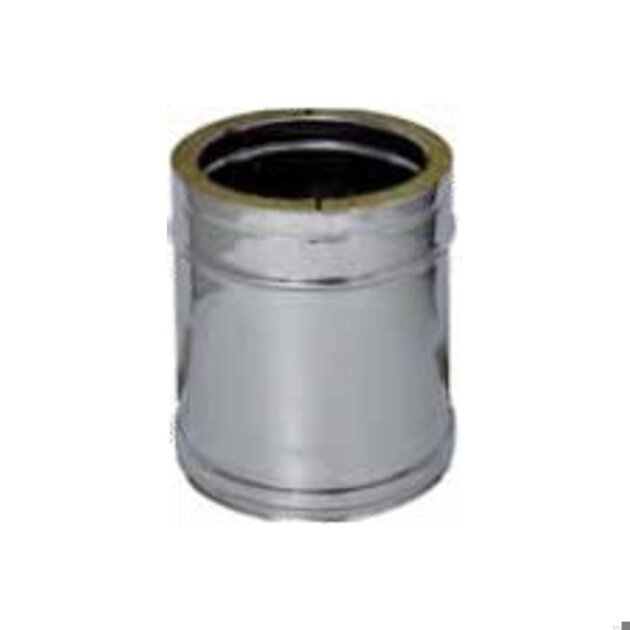 Canna fumaria doppia parete in acciaio inox  AISI 316L/304 da 200-250x500mm