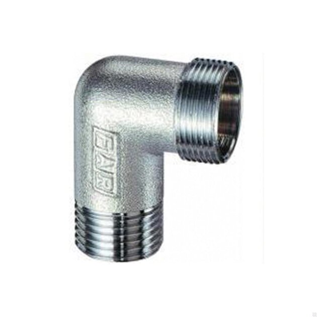 Gomito in ottone cromato  MM  da 1/2  FAR