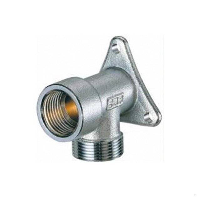 Gomito con staffa in ottone cromato  MF  da 1/2  FAR