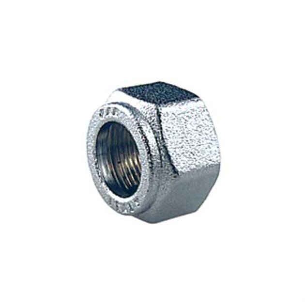 Tappo in ottone cromato F per rame da 18 FAR