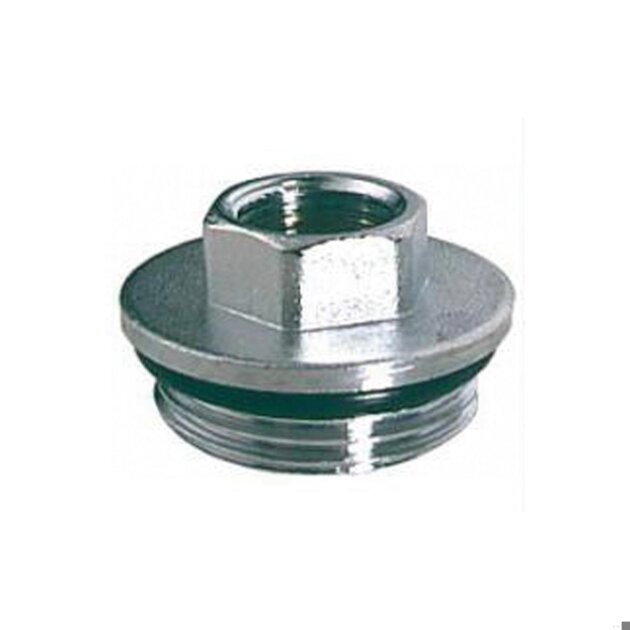 Riduzione in ottone cromato con O-Ring da 1' x 3/8 FAR