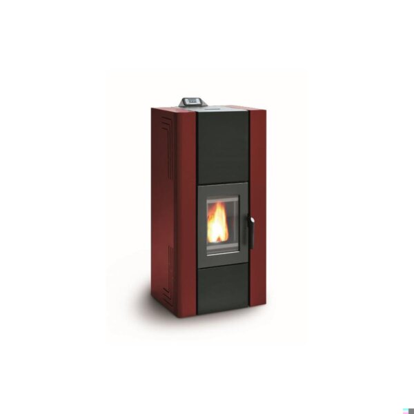 Palazzetti - Termostufa a pellet  26,7  kW,  IDRO  270  ACS  rossa
