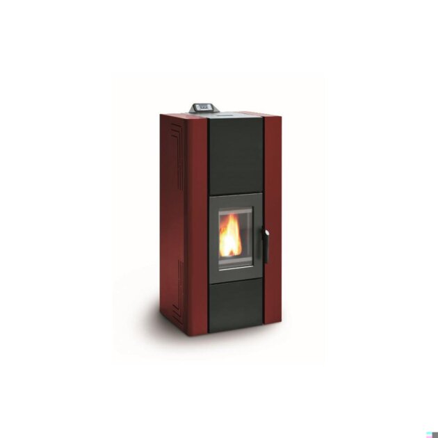 Palazzetti - Termostufa a pellet  26,7  kW,  IDRO  270  ACS  rossa