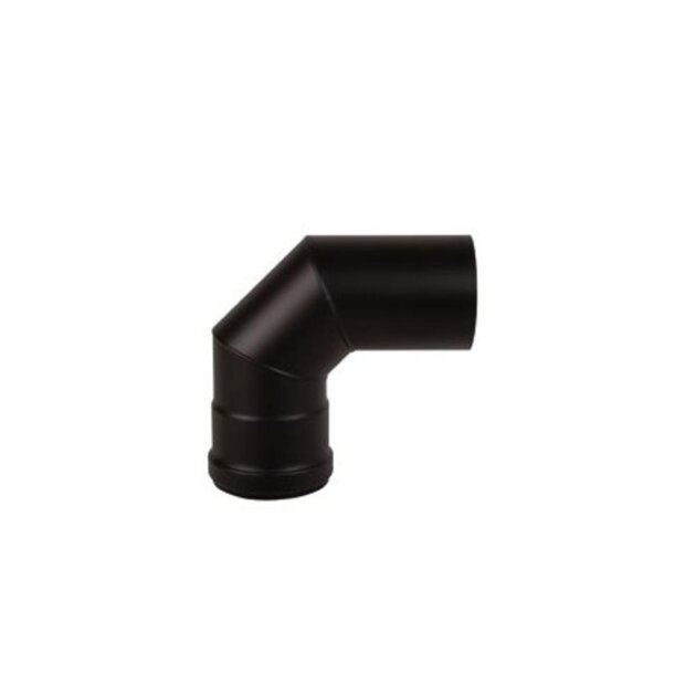 Curva MF a  90° per scarico fumi stufa a pellet da Ø 80 mm