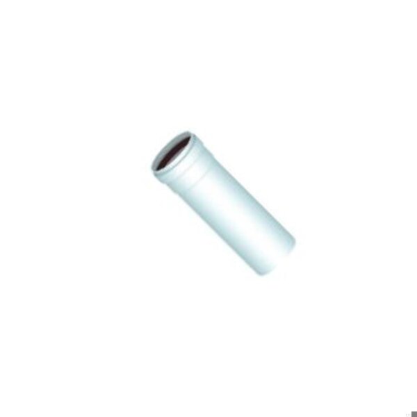 Tubo alluminio bianco per canalizzazione stufa a pellet 60 x 1000 mm
