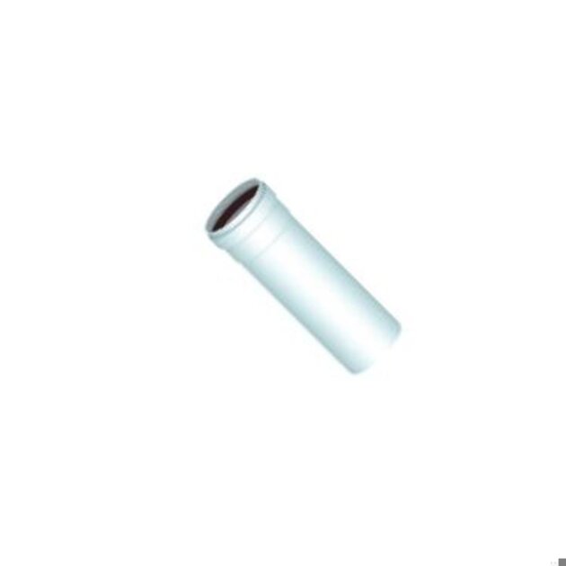 Tubo alluminio bianco per canalizzazione stufa a pellet 60 x 1000 mm