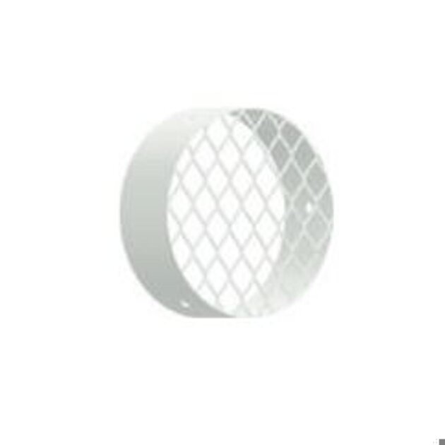 Griglia mandata in alluminio bianco per tubo canalizzazione stufa a pellet da Ø 60 mm