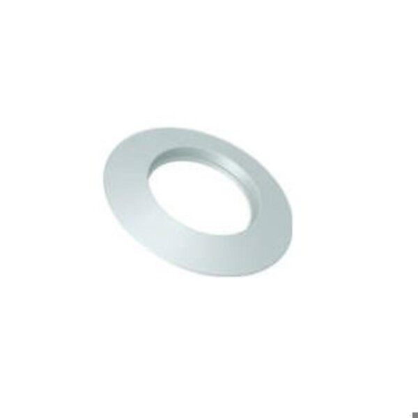 Rosone coprimuro in gomma bianca per tubo di canalizzazione stufa pellet da Ø 60 mm