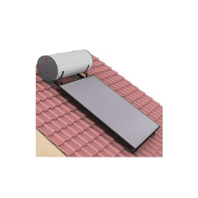 Sistema solare termico, circol.forzata, falda/piano 300-2 lt