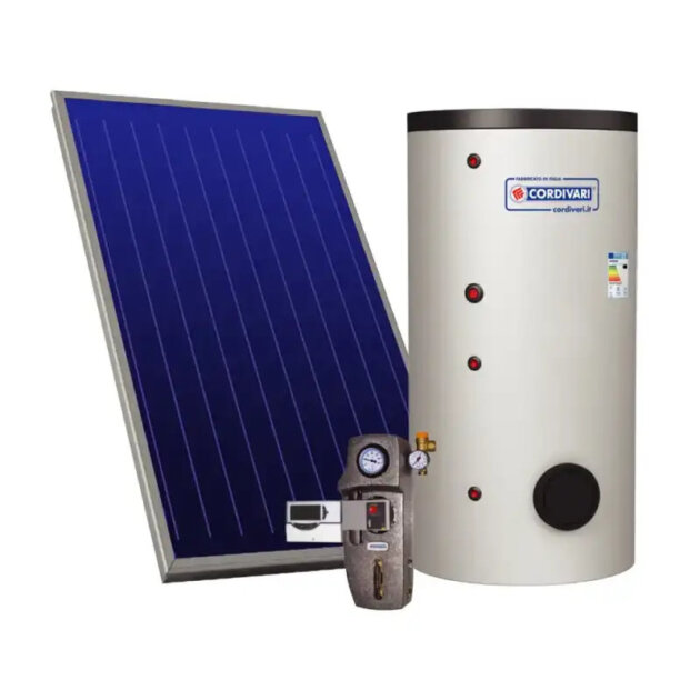 Sistema solare termico Eco Basic da 200lt.2,5mq t/inclinato circolazione forzata