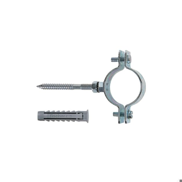 Fischer - Collari in acciaio zincato da 3/4 (CPS), 2 pz.