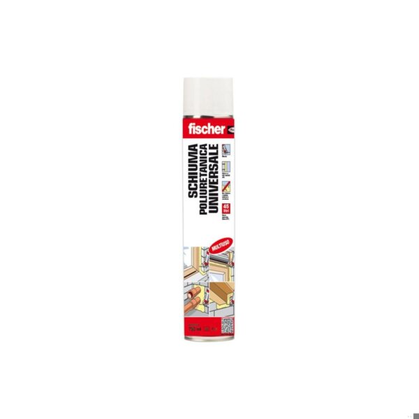 Fischer - Schiuma poliuretanica universale manuale, 750 ml