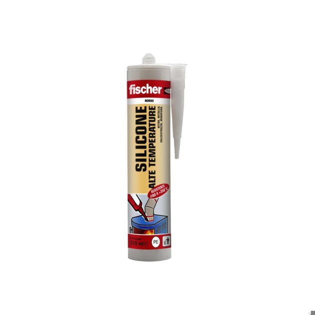 Fischer - Cartuccia sigillante acetico per alte temperature fino a 350°,  310 ml