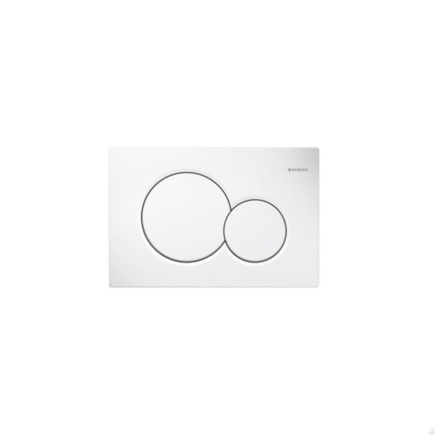 Geberit - Placca bianca Sigma 01 per cassetta scarico incasso