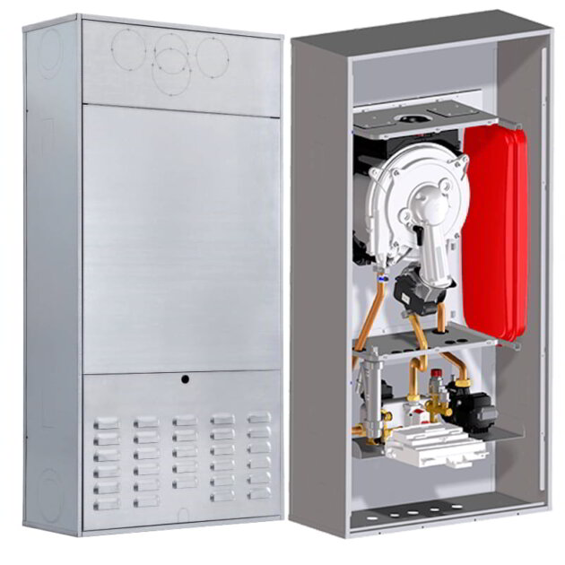 Caldaia murale incasso a condensaz. RINNOVA ADAPTIVE WALL 30S met