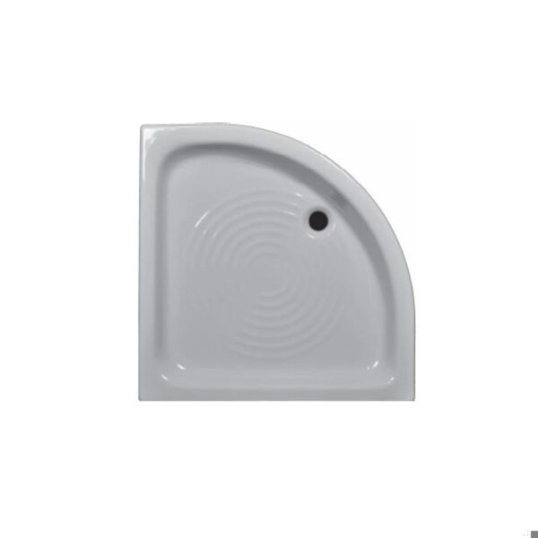 Piatto doccia semicircolare in ceramica 80 x 80 H. 11