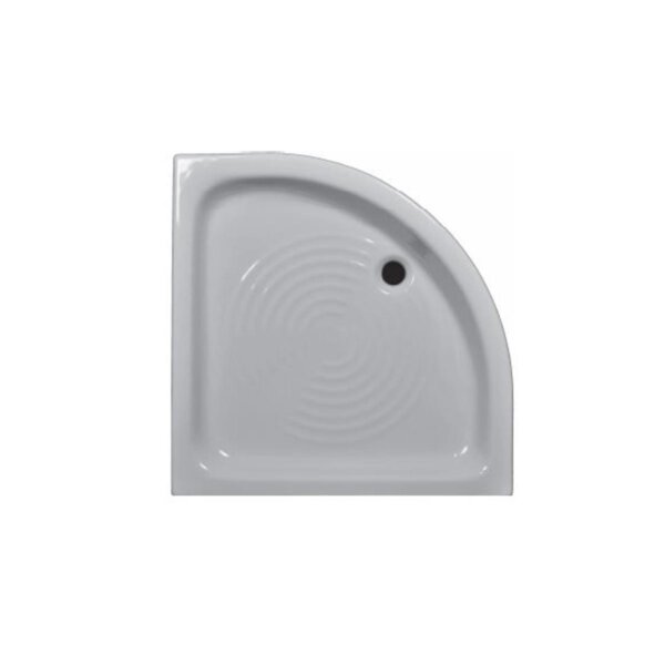 Piatto doccia semicircolare in ceramica 90 x 90 H. 11,5