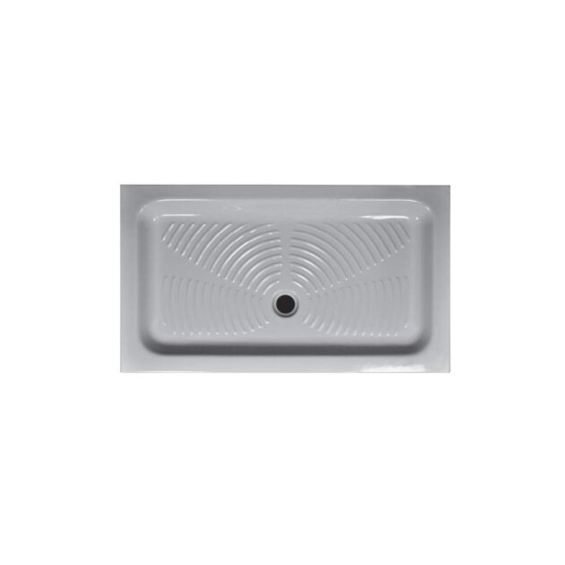 Piatto doccia rettangolare in ceramica 70 x 120 H. 11,5