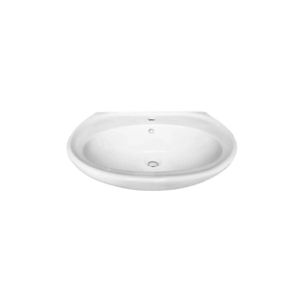 Lavabo in ceramica monoforo a parete