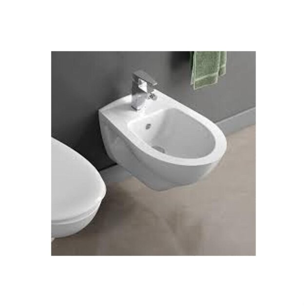 Bidet in ceramica monoforo filo parete sospeso Normus