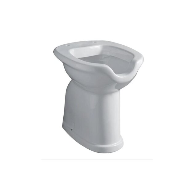 Vaso disabile in ceramica apertura frontale scar. pavimento