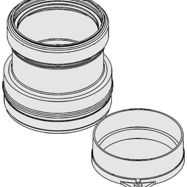 Kit Sdoppiatore per caldaie a condens. START/RLT Diam. 80  RIELLO