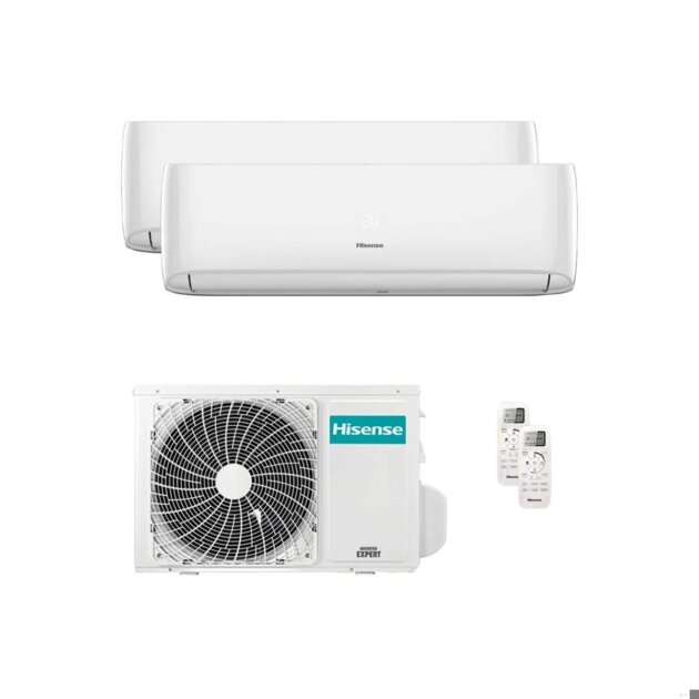 Set dual 2,5+3,5 KW HISENSE FREE MATCH COMFORT-R32 CON WIFI