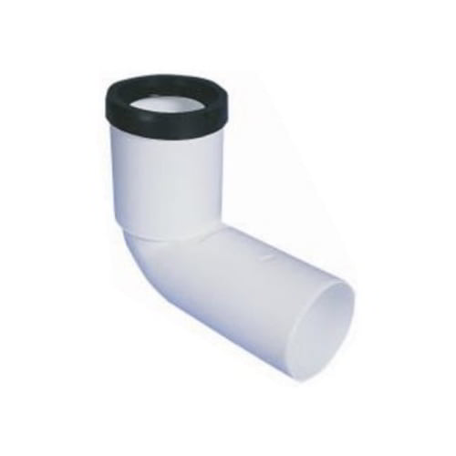 Raccordo curvo wc ribassato in plastica da  110 - BAMPI