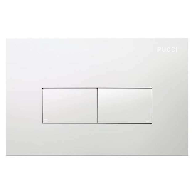 Placca Bianca Opaca per cassetta doppio scar. incasso Linea ECO