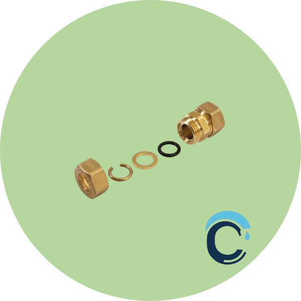 Raccordi a compressione in ottone con O-ring